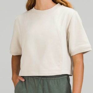 Lululemon French Terry + Swift T-Shirt in Natural Ivory Size 6